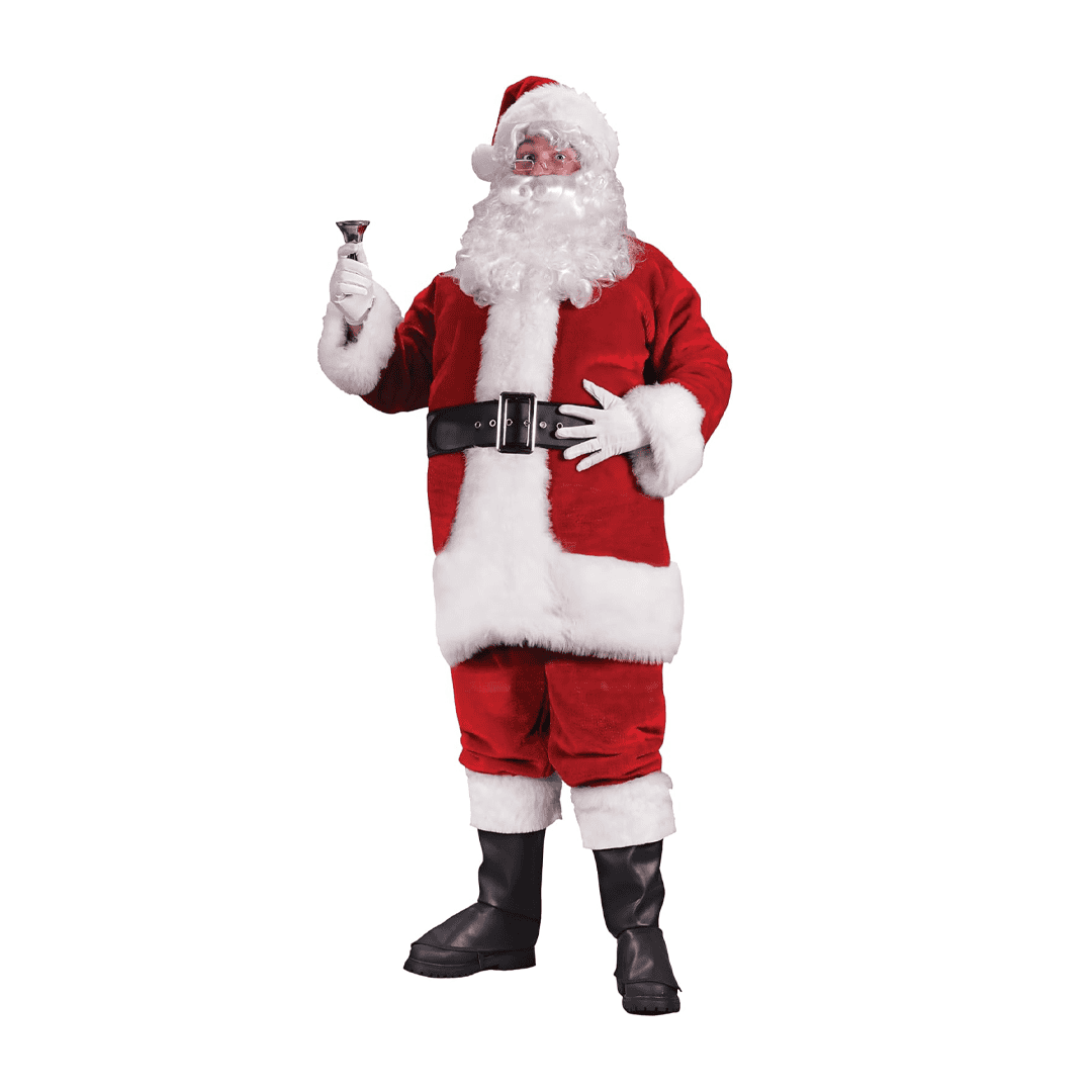 Disfraz delux santa clous talla standar