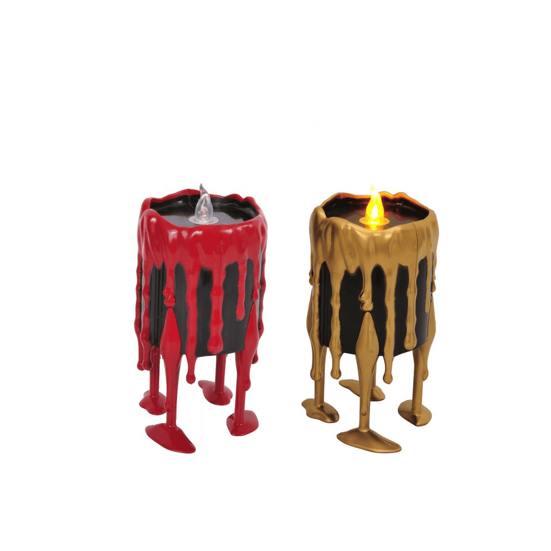 Decoracion de vela de terror