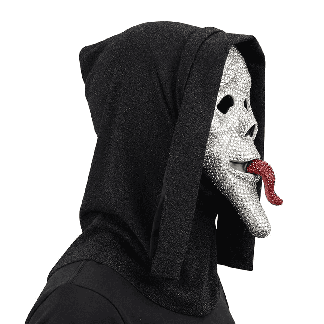 Mascara de plastico scary movie wassup! Con bling - Imagen 2