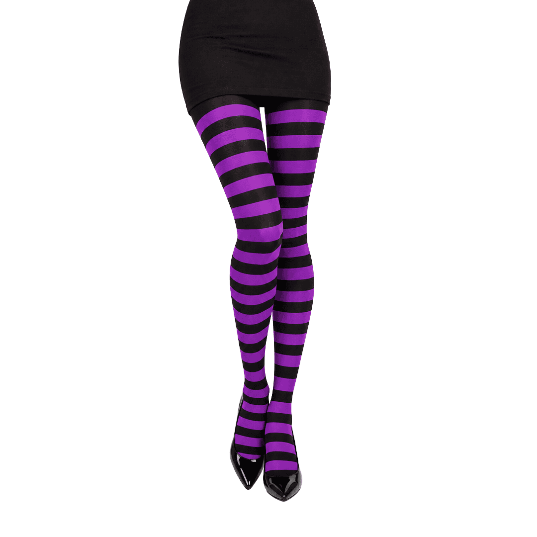 Medias para adulto unitalla color morado con negro