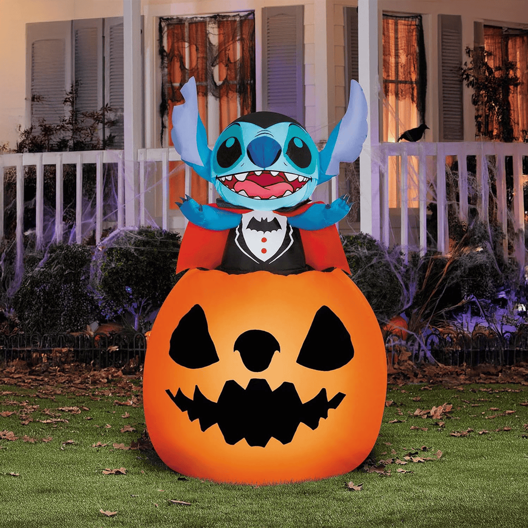 Inflable stitch vampiro en calabaza - Imagen 3