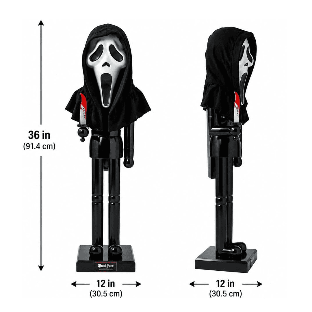 Cascanueces de madera ghost face de 90 cm - Imagen 3