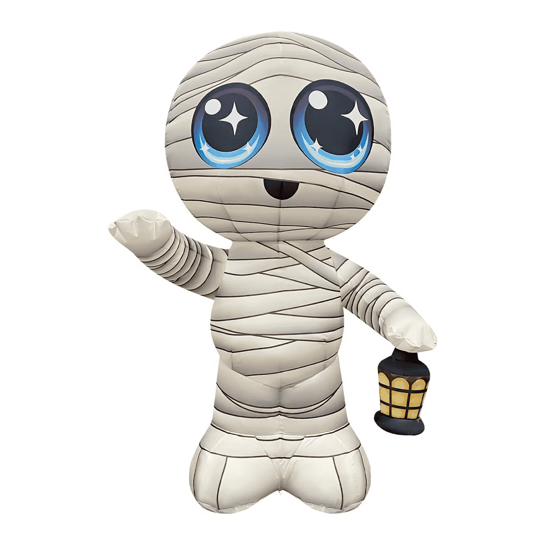 Inflable de halloween momia con luz