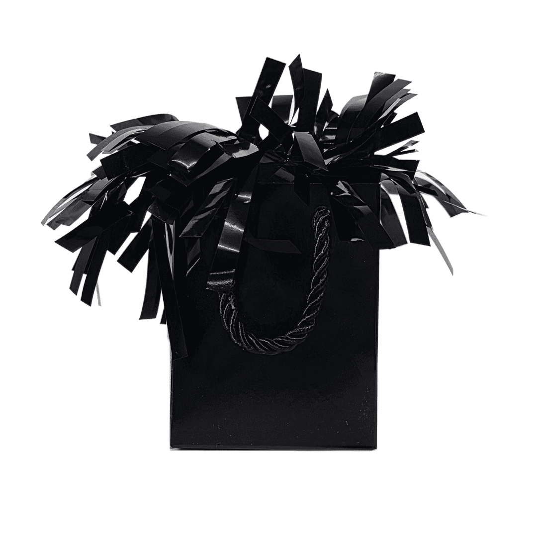 Peso en forma de bolsa de regalo negro