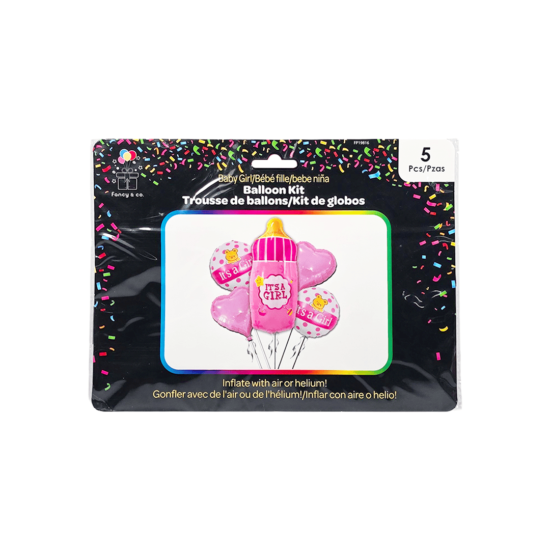 Kit de globos baby girl - Imagen 2