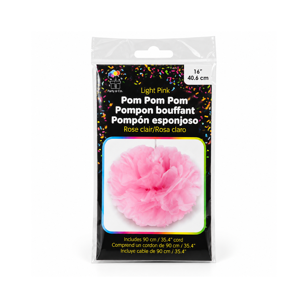 Roseton de papel color rosado - Imagen 2
